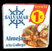 ALMEJAS A LA GALLEGA STANDARD SALVAMAR 1 EUR