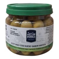 ACEITUNA MANZANILLA HUESO SABOR ANCHOA LA RECETA DEL PUEBLO 6u 300Gr